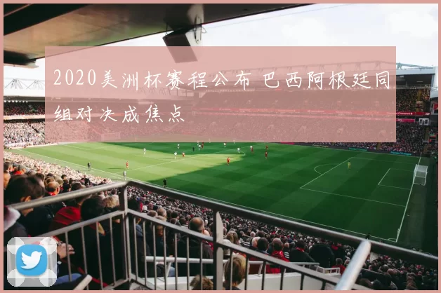 2020美洲杯赛程公布 巴西阿根廷同组对决成焦点