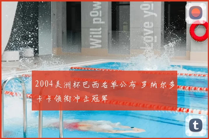 2004美洲杯巴西名单公布 罗纳尔多卡卡领衔冲击冠军
